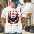 Retro Hawaii 250 Years of Freedom 1776 - 2026 Eagle Patriotic Shirt Statue Of Liberty, US Flag, Liberty Bell, 250th Anniversary Hawaiian Shirt 9I4