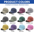 Personalized 250th Anniversary Washed Cap with Embroidered Eagle Flag