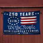 We The People 250 Canvas American Grommet Flag for 250th Anniversary