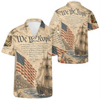 Retro Hawaii 250 Years of Freedom 1776 - 2026 Eagle Patriotic Shirt Statue Of Liberty, US Flag, Liberty Bell, 250th Anniversary Hawaiian Shirt 9I4