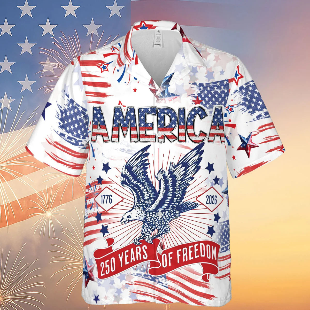 250 Years Faith And Freedom Hawaiian Shirt | US 1776–2026 Hawaiian Shirt | America AOP Hawaiian Shirt 684225