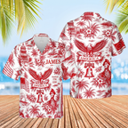Personalized America 250 Years Anniversary Hawaiian Shirt | Vintage Patriotic AOP Hawaii Shirt | Custom Name 4th Of July Shirt 684910
