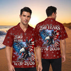 250 Years US Independence Day Hawaiian Shirt, USA 250th Anniversary AOP Hawaii Shirt 685269