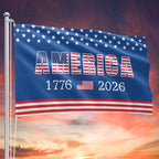 250th Anniversary Grommet Flag - 4th of July 2026 Decorative Flag