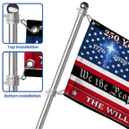 Patriotic Custom Name Flag, Personalized 250 Years of Blessings 1776 2026 American Grommet Flag