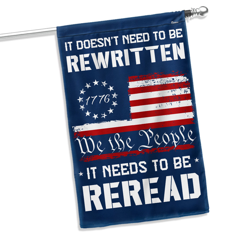 We The People Decor Flag for 250 Years of America Patriotic Decor