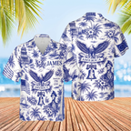 Personalized America 250 Years Anniversary Hawaiian Shirt | Vintage Patriotic AOP Hawaii Shirt | Custom Name 4th Of July Shirt 684910