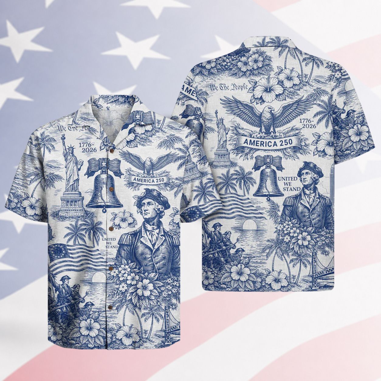 America 250 Years Of Freedom Hawaiian Shirt
