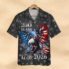250 Years US Independence Day Hawaiian Shirt, USA 250th Anniversary AOP Hawaii Shirt 685269