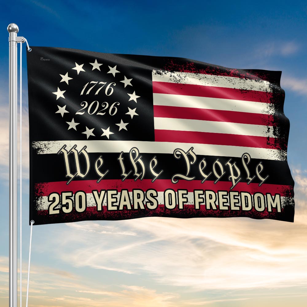 We The People 250 Grommet Flag for Semiquincentennial 3-Day Shipping