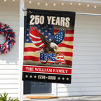 Custom Name American 1776 2026 Flag, Personalized 250 Years Eagle USA Flag