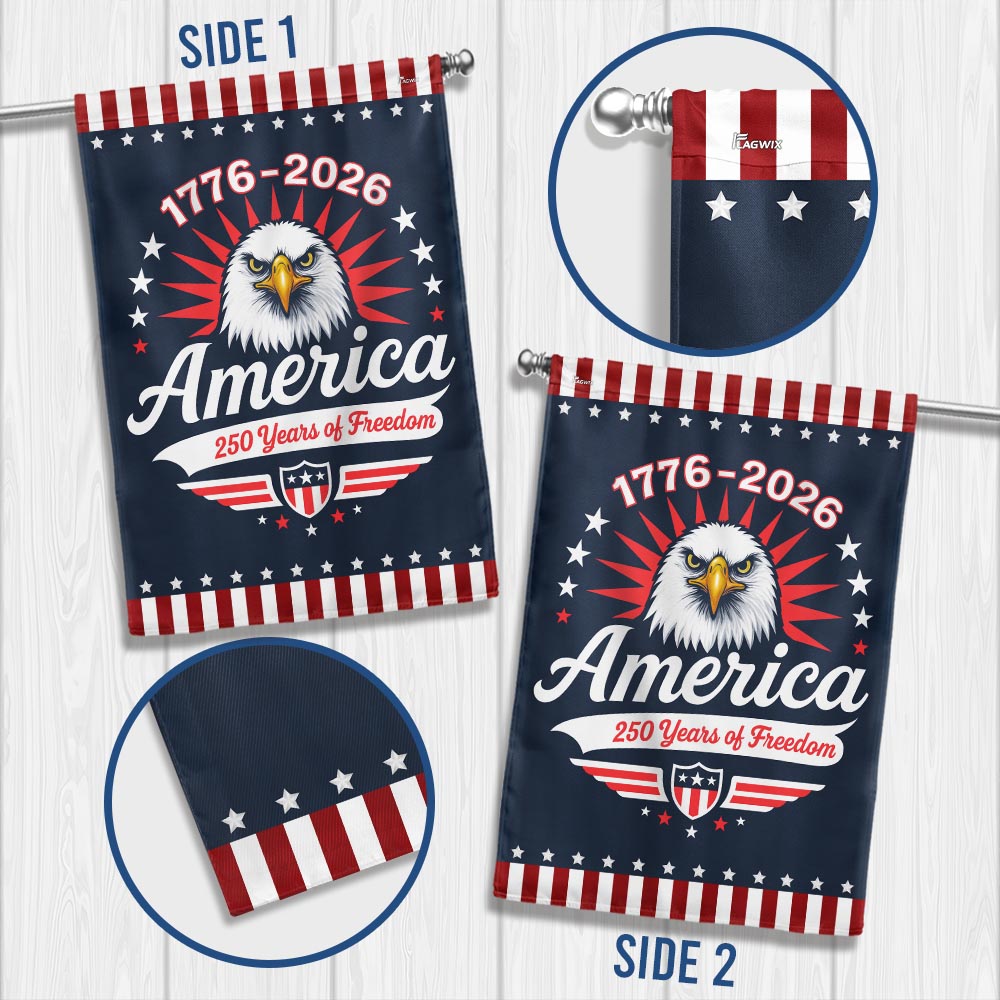 Flagwix American Flag - 250 years of America Semiquincentennial Eagle Flag