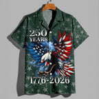 250 Years US Independence Day Hawaiian Shirt, USA 250th Anniversary AOP Hawaii Shirt 685269
