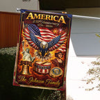 Personalized America 250th Anniversary Flag, Fire Flame Eagle Flag
