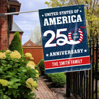 Personalized 250th Anniversary United States of America Decorative Flag