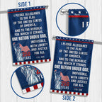 Pledge of Allegiance Garden Flag, One Nation Under God 250 Years 1776 2026 Flag Decor