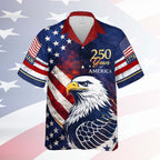 Personalized 250 Years Of America 1776–2026 Hawaiian Shirt, Patriotic Independence Day Hawaii Shirt 684819
