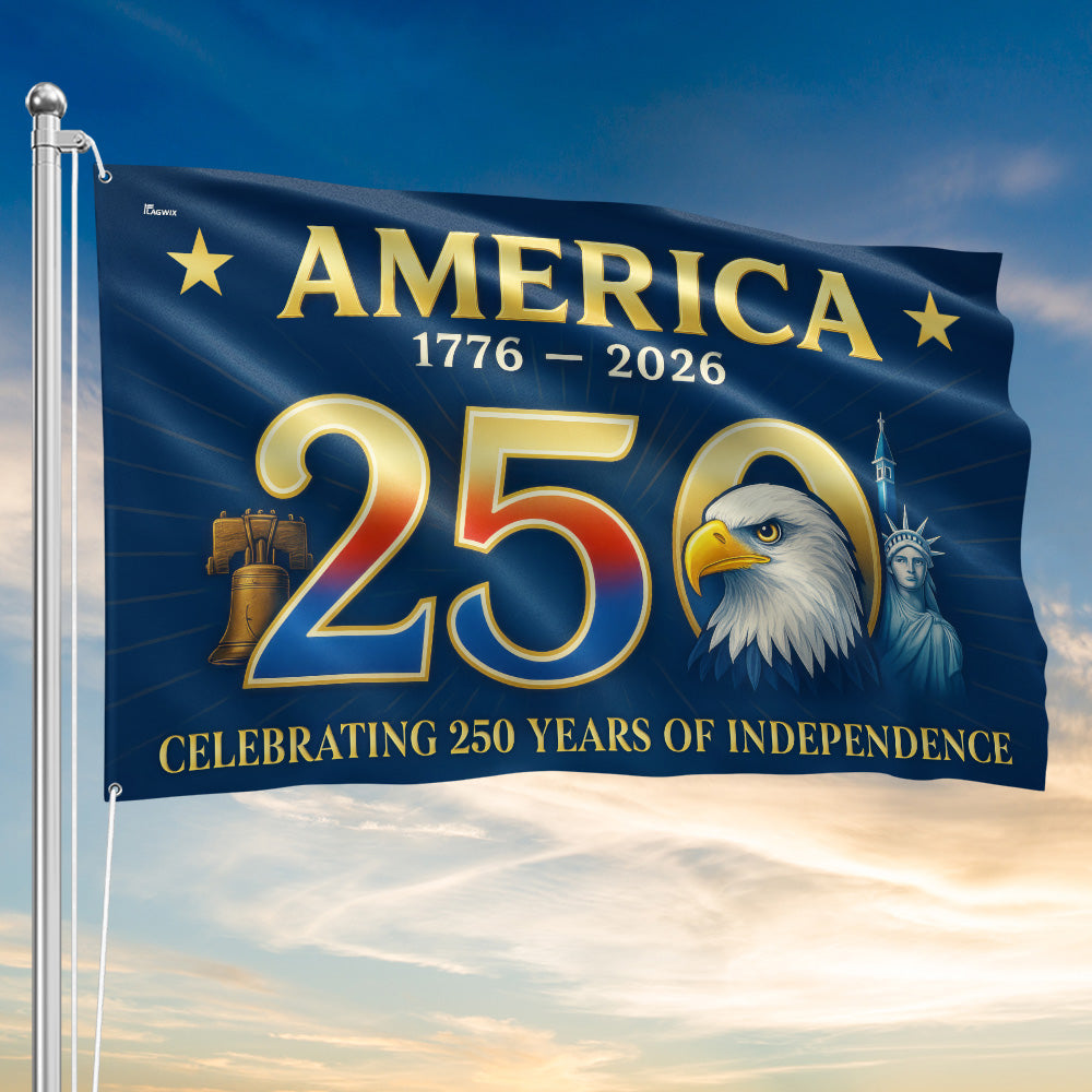 Flagwix American Flag - America 250th Anniversary Grommet Flag for Patriotic Decor