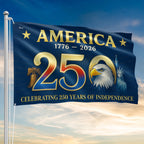 Flagwix American Flag - America 250th Anniversary Grommet Flag for Patriotic Decor