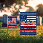 Personalized 250 Years of Freedom Flag, 250th Anniversary Decorative Flag