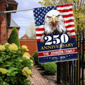Personalized 250 Anniversary 1776 2026 USA, Patriotic Eagle Custom Name 