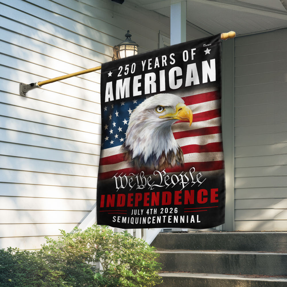 We The People Eagle Flag for July 4th America 250th Anniversary Decor