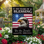 Patriotic 250 Years of Blessing Flag, We The People 1776 2026 American Flag Outdoor Decor