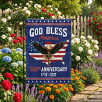 Patriotic Christ 250th Anniversary American Flag, God Bless 1776–2026 Flag
