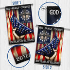 God Family Country Betsy Ross Patriotic 1776 2026 US 250 Flag