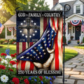 God Family Country Betsy Ross Patriotic 1776 2026 US 250 Flag