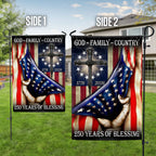 God Family Country Betsy Ross Patriotic 1776 2026 US 250 Flag