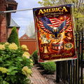 Personalized America 250th Anniversary Flag, Fire Flame Eagle Flag