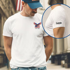 250 Years of Freedom Personalized T-Shirt | Bald Eagle Patriotic Tee