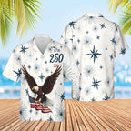 USA 250 Years 1776–2026 Hawaiian Shirt | Patriotic Eagle US Flag AOP Hawaiian Shirt 684323