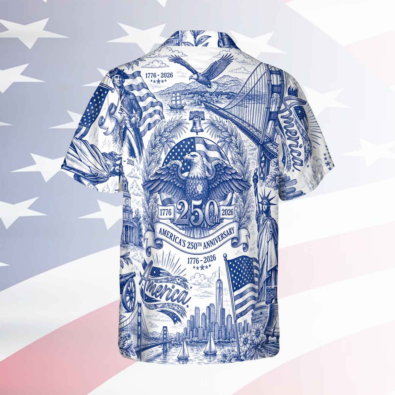 America 250th Anniversary 1776–2026 Hawaiian Shirt, Patriotic Independence Day Hawaii Shirt 685057