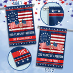 Personalized 250 Years of Freedom Flag, 250th Anniversary Decorative Flag
