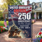 250 Years We The People Military 1776 2026 Patriotic Flag for Decor