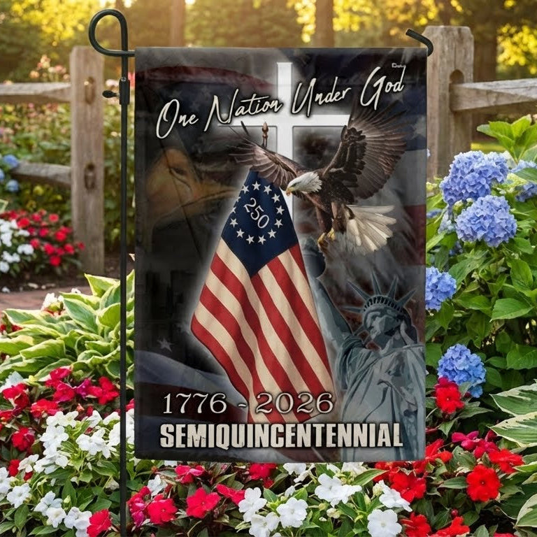 One Nation Under God Flag for Semiquincentennial 1776 2026 Celebration