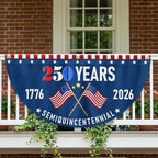 Flagwix American Flag - Flagwix America 250th Anniversary Non-Pleated Fan Flag
