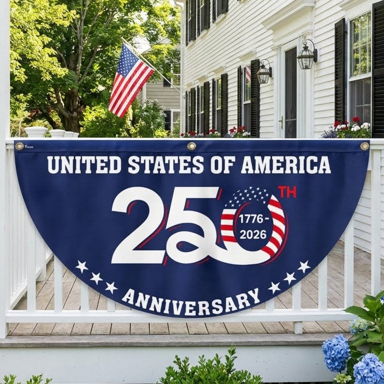 1776 2026 Fan Flag Patriotic Decor for the 250th Anniversary of the US