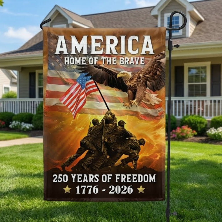 1776 2026 Canvas Double-Sided Flag for 250th Anniversary Decoration