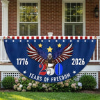 250 Years of Freedom Fan Flag Eagle for American Semiquincentennial