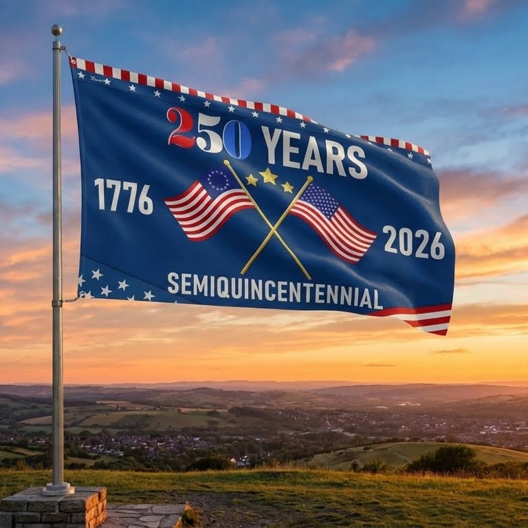 Flagwix American Flag - America 250th Anniversary Semiquincentennial Grommet Flag