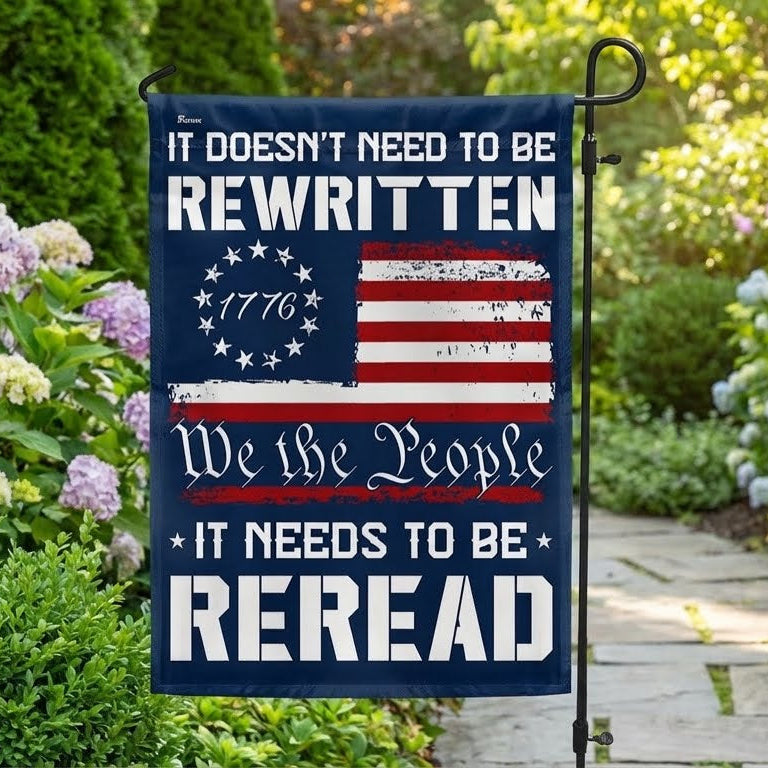 We The People Decor Flag for 250 Years of America Patriotic Decor