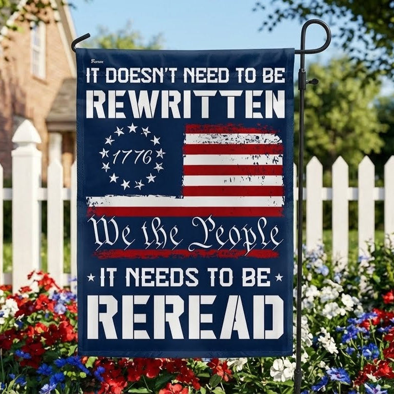 We The People Decor Flag for 250 Years of America Patriotic Decor