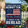 We The People Decor Flag for 250 Years of America Patriotic Decor
