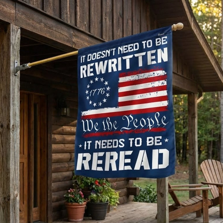 We The People Decor Flag for 250 Years of America Patriotic Decor