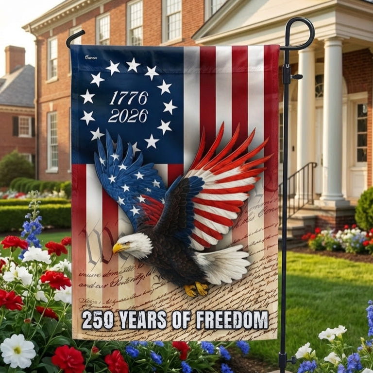250 Years of Freedom We The People Flag, 1776 2026 Patriotic Decor