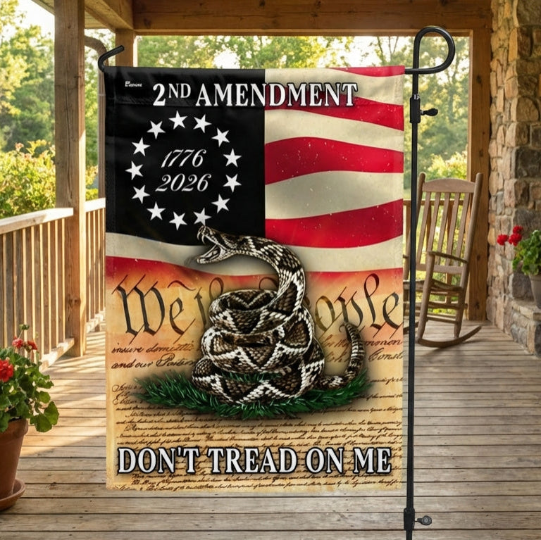 2nd Amendment Flag, 1776 2026 Gadsden Dont Tread On Me US Flag