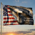 One Nation Under God Grommet Flag for 250 Years Of Blessing Decoration